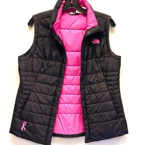 The North Face Pink & Black Vest